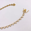 Cadena corazones 14k, 45cm x 4.6mm