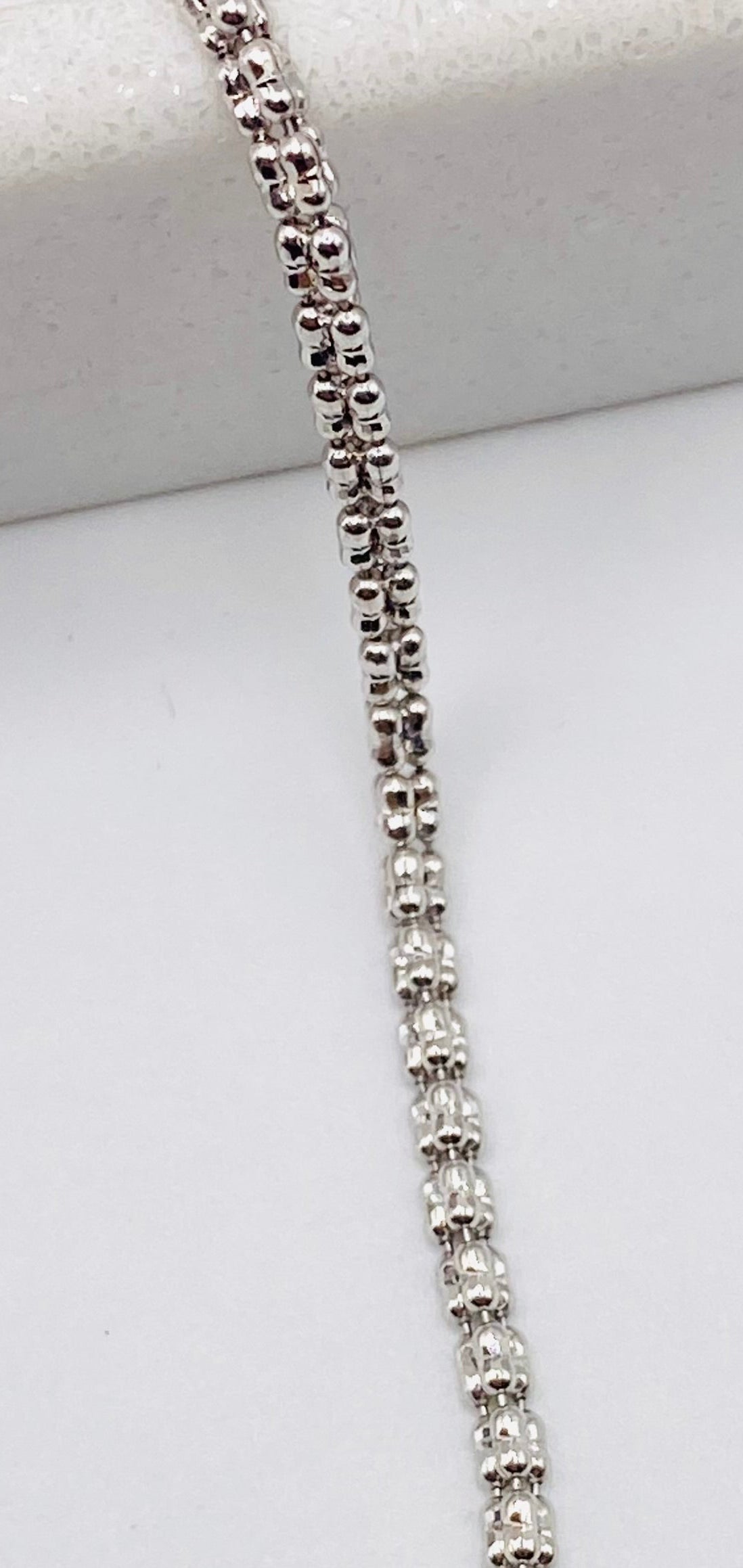 Luna ice blanca 14k, 40cm x 2.4mm