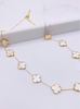 Cadena trébol 14k, 45cm