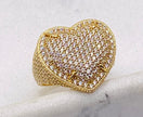 Anillo de corazón 14k, #20