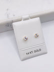 Pendientes zc 14k 5 mm