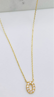 Cadena letra 14k, 45cm