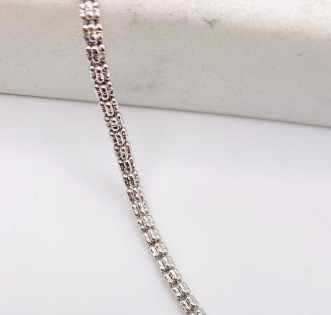 Cadena luna ice 14k, 50cm x 2.4mm
