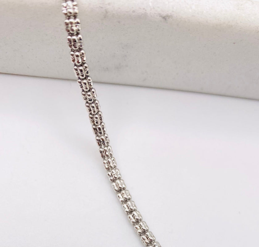 Cadena luna ice 14k, 50cm x 2.4mm