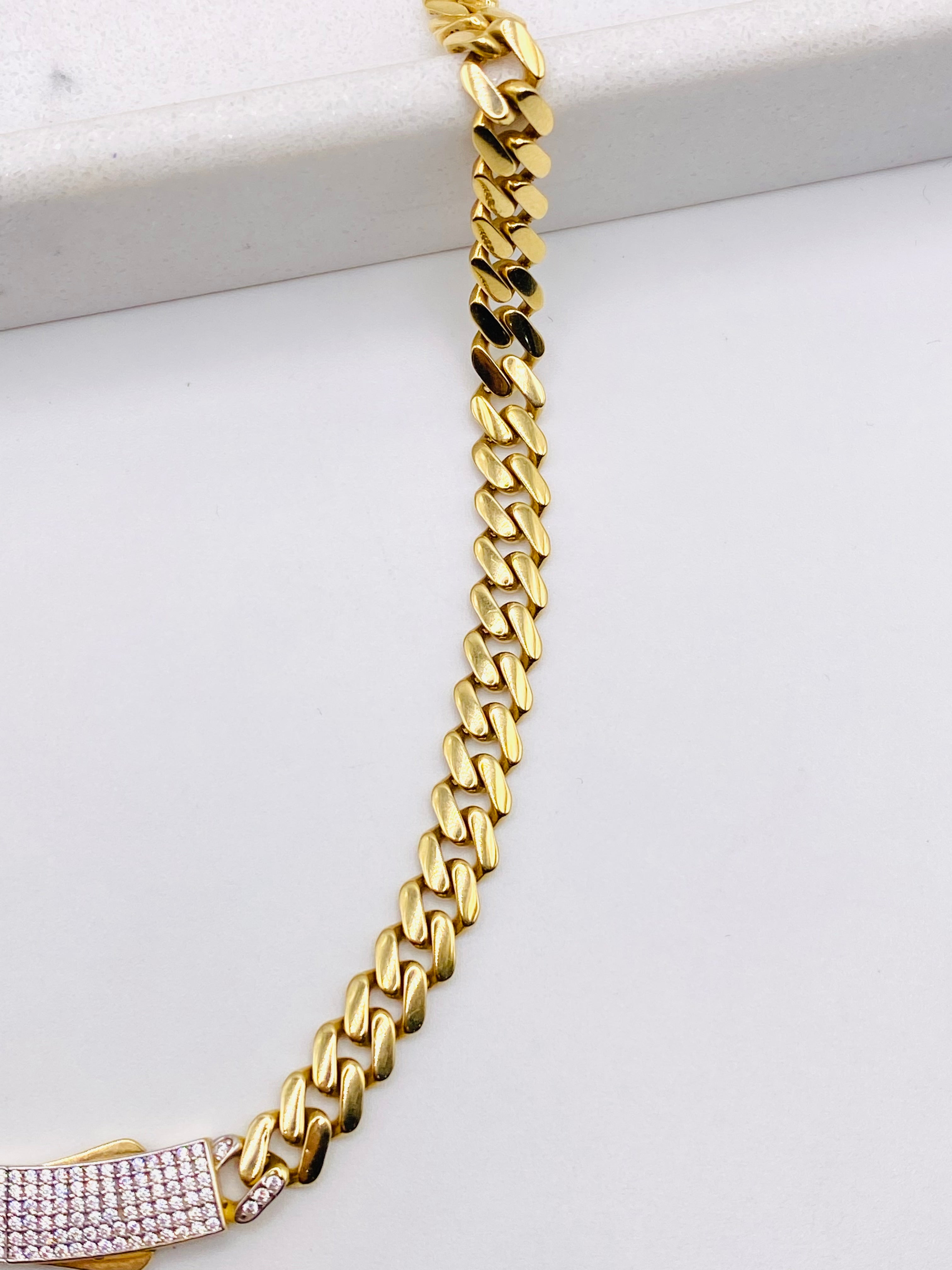 Choker Monaco 18k, 45cm x 6.5mm