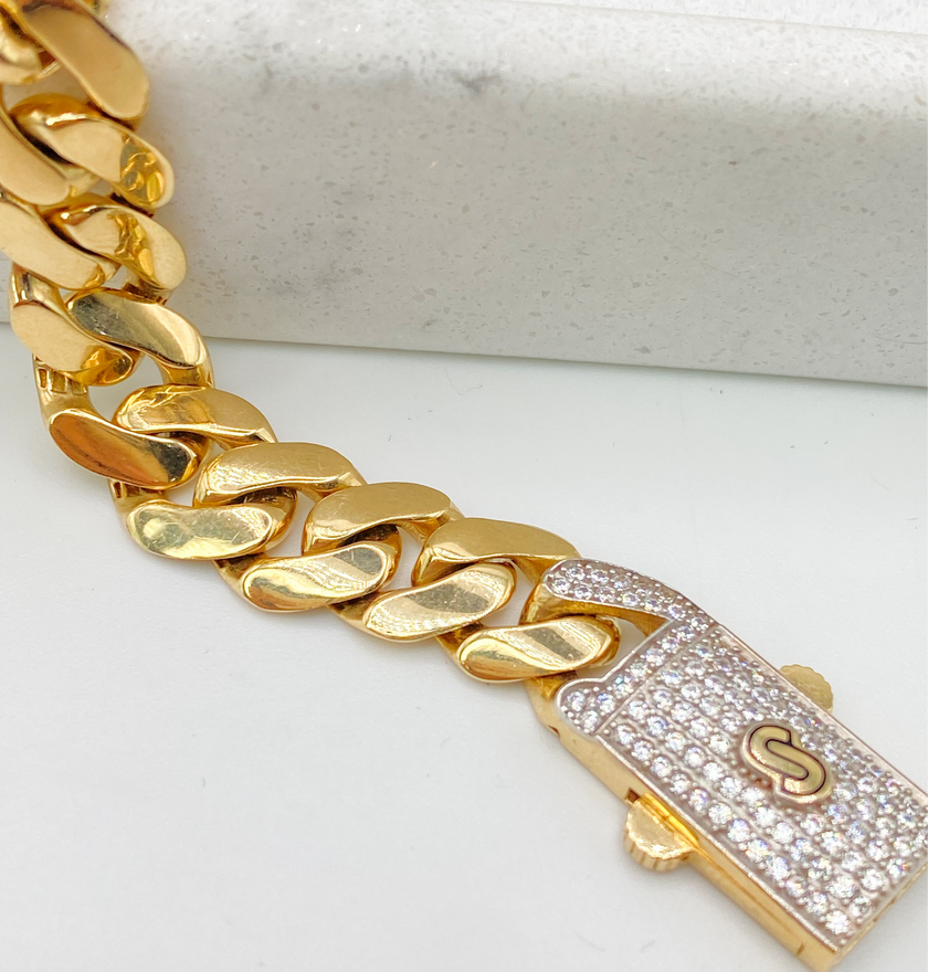 Guillo 14k, 17 cm x 10.6 mm