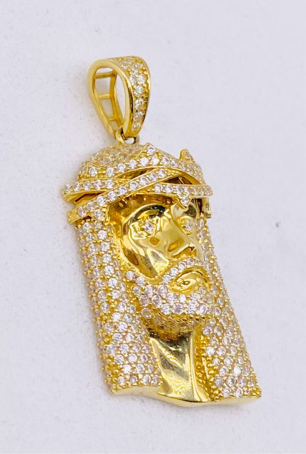 Cara de cristo 18k, 3.5cm x 2cm