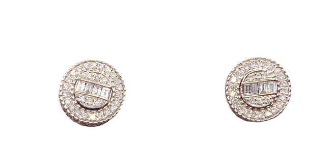 Aretes Diamante 14k,