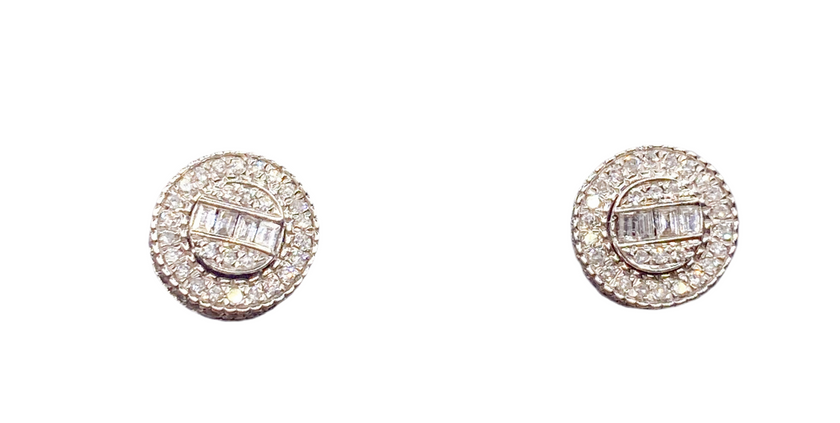 Aretes Diamante 14k,