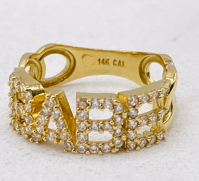 Anillo 14k, talla 13