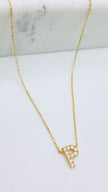 Cadena letra 14k, 45cm