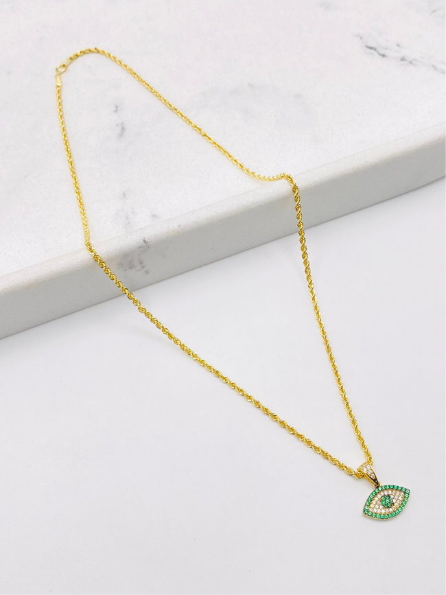 Cadena con medalla 18k, 40cm x 1.6mm