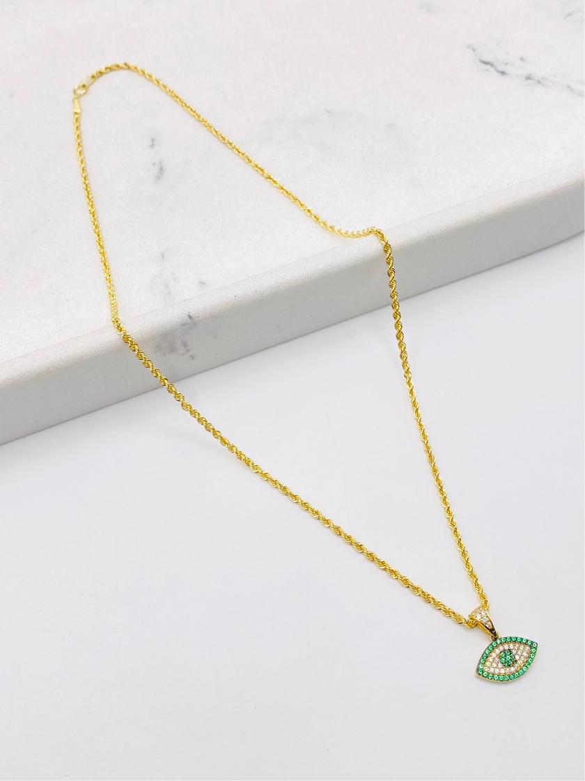 Cadena con medalla 18k, 40cm x 1.6mm