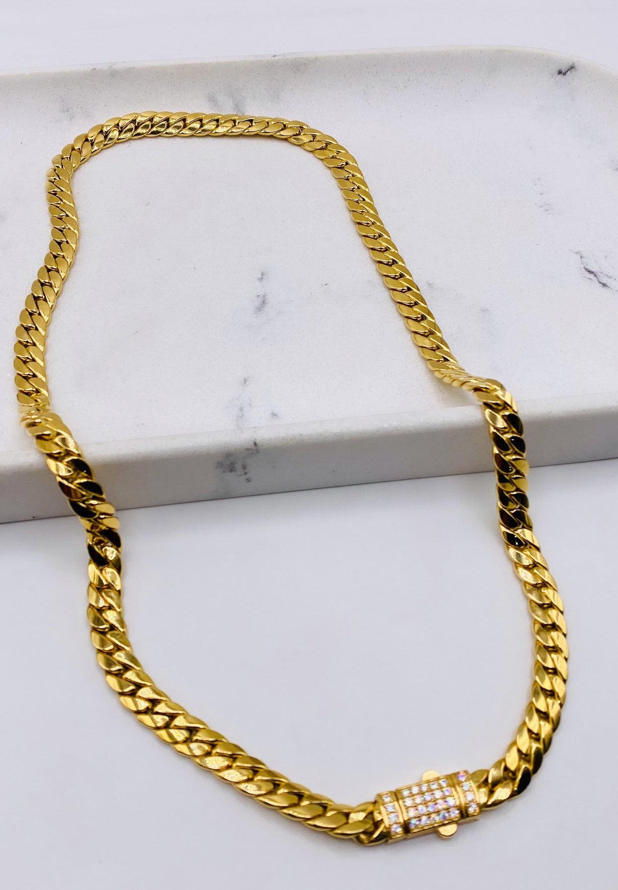 Cadena Mónaco 18k,  60cm x 8.4mm