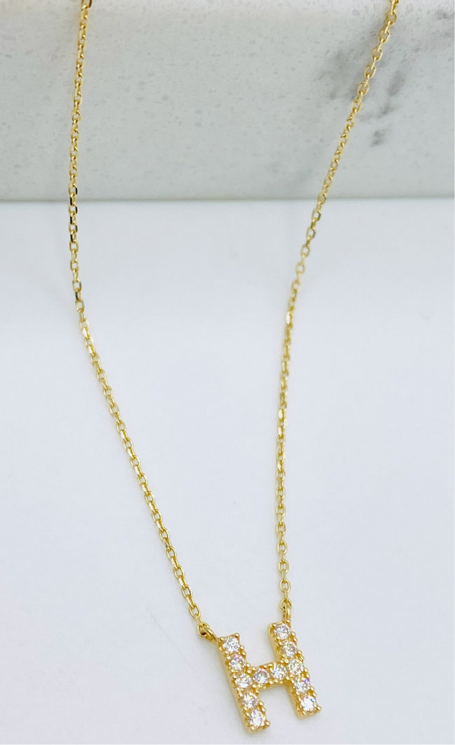 Cadena letra. 14k, 45cm