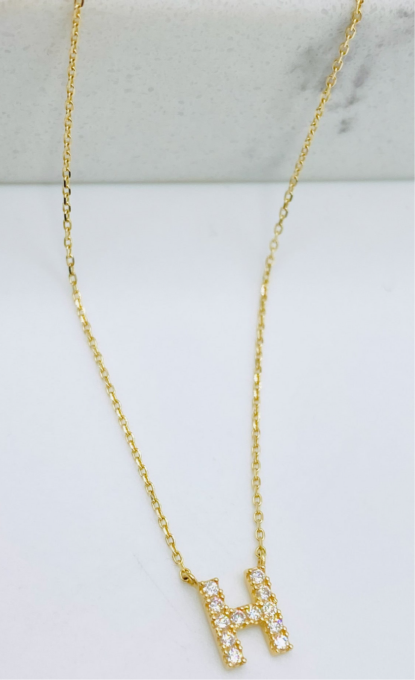 Cadena letra. 14k, 45cm