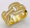 Anillo cadena talla24, 14k