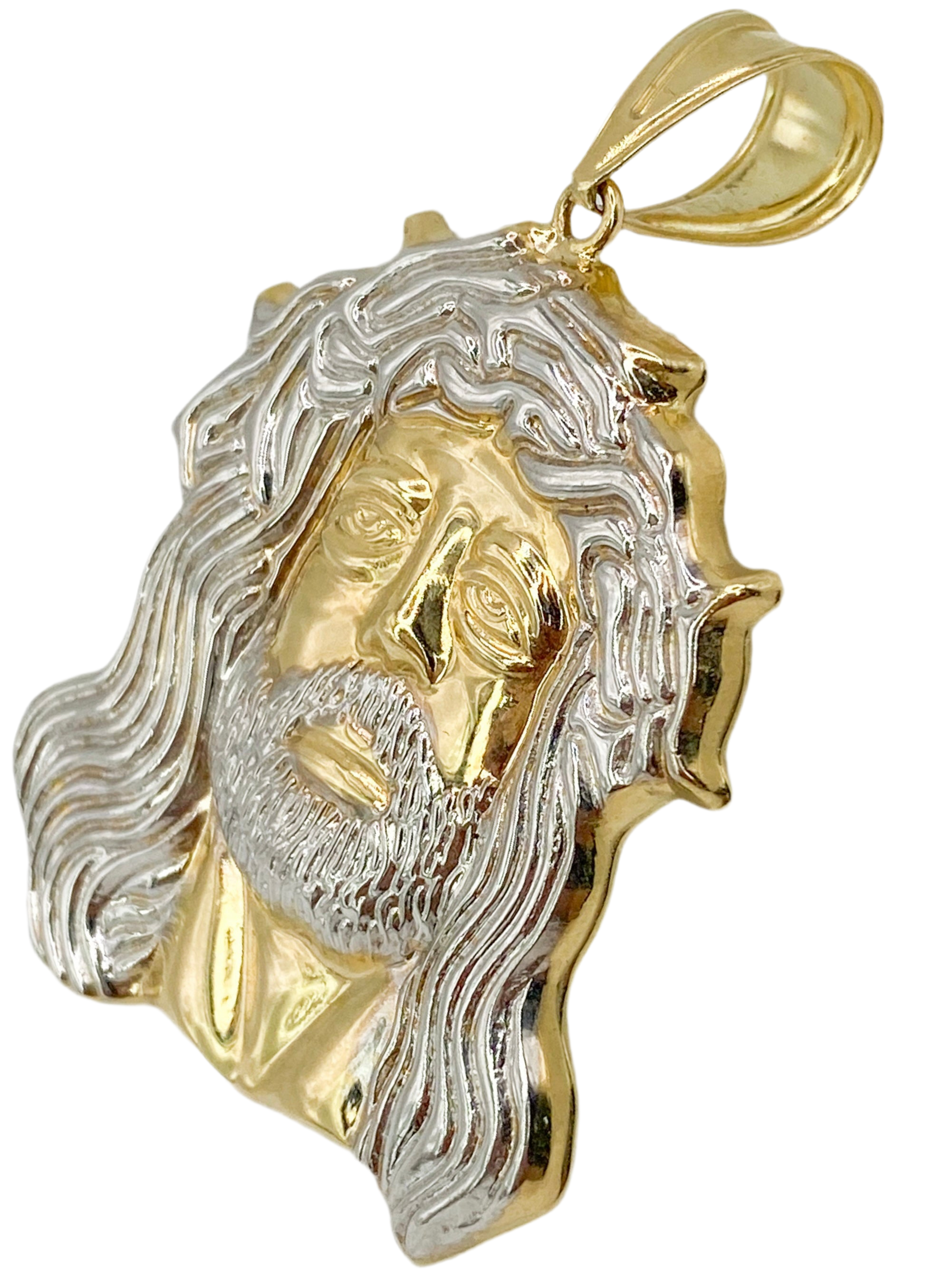 Cara de cristo 14k, 53 mm x 34.7 mm