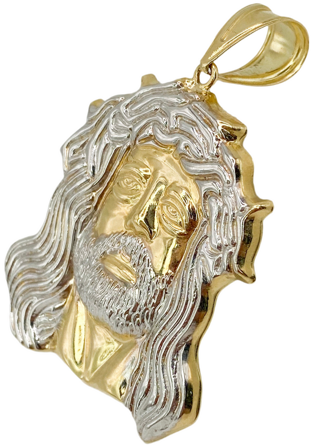 Cara de cristo 14k, 53 mm x 34.7 mm