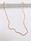 Cadena soga 14k, 50cm x 2.3mm