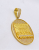 Medalla santa cena 18k, 5cm x 3cm