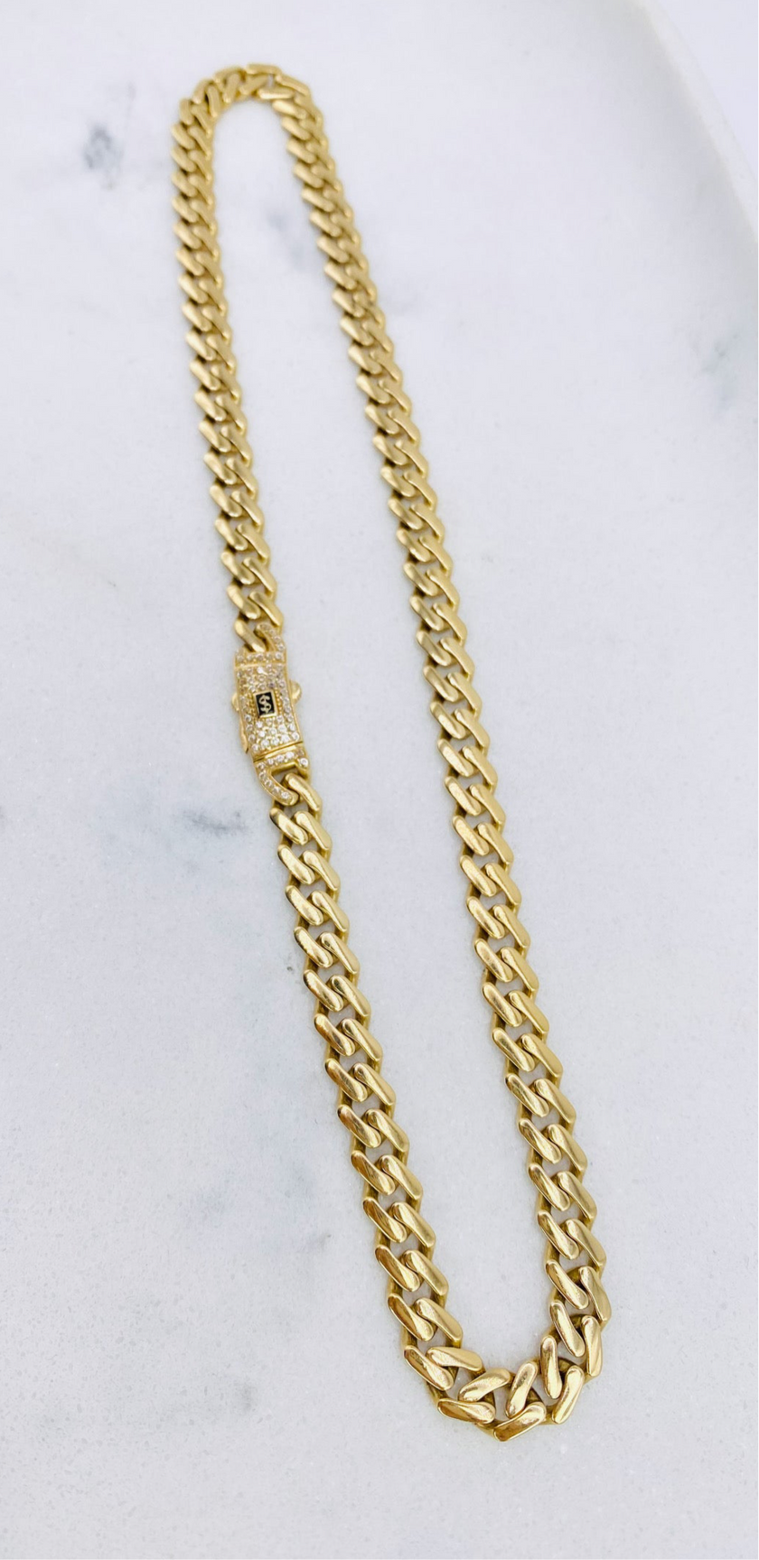 Cadena Mónaco 14k,  40cm x 6.9mm