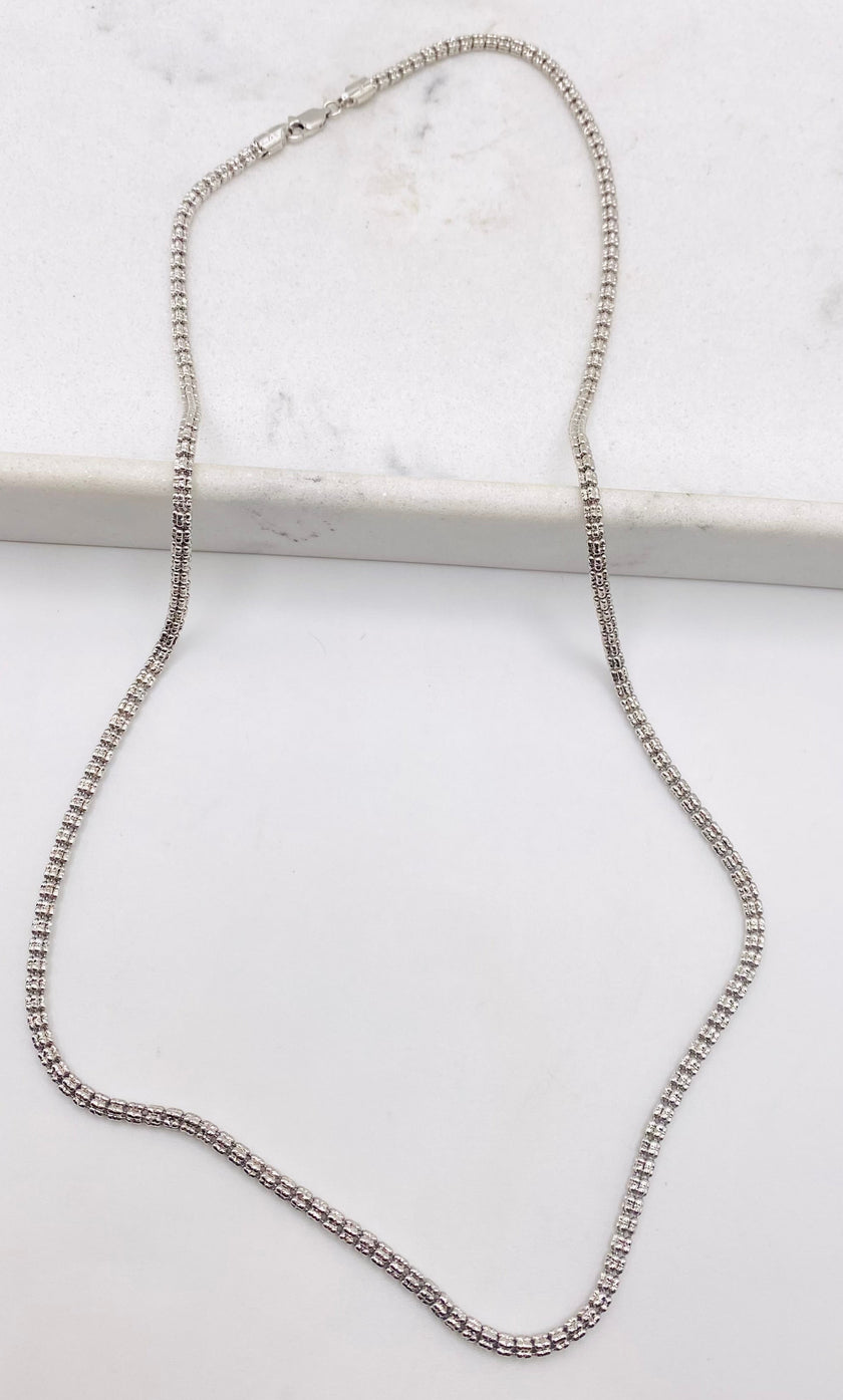 Cadena luna ice 14k, 60cm x 3.1mm