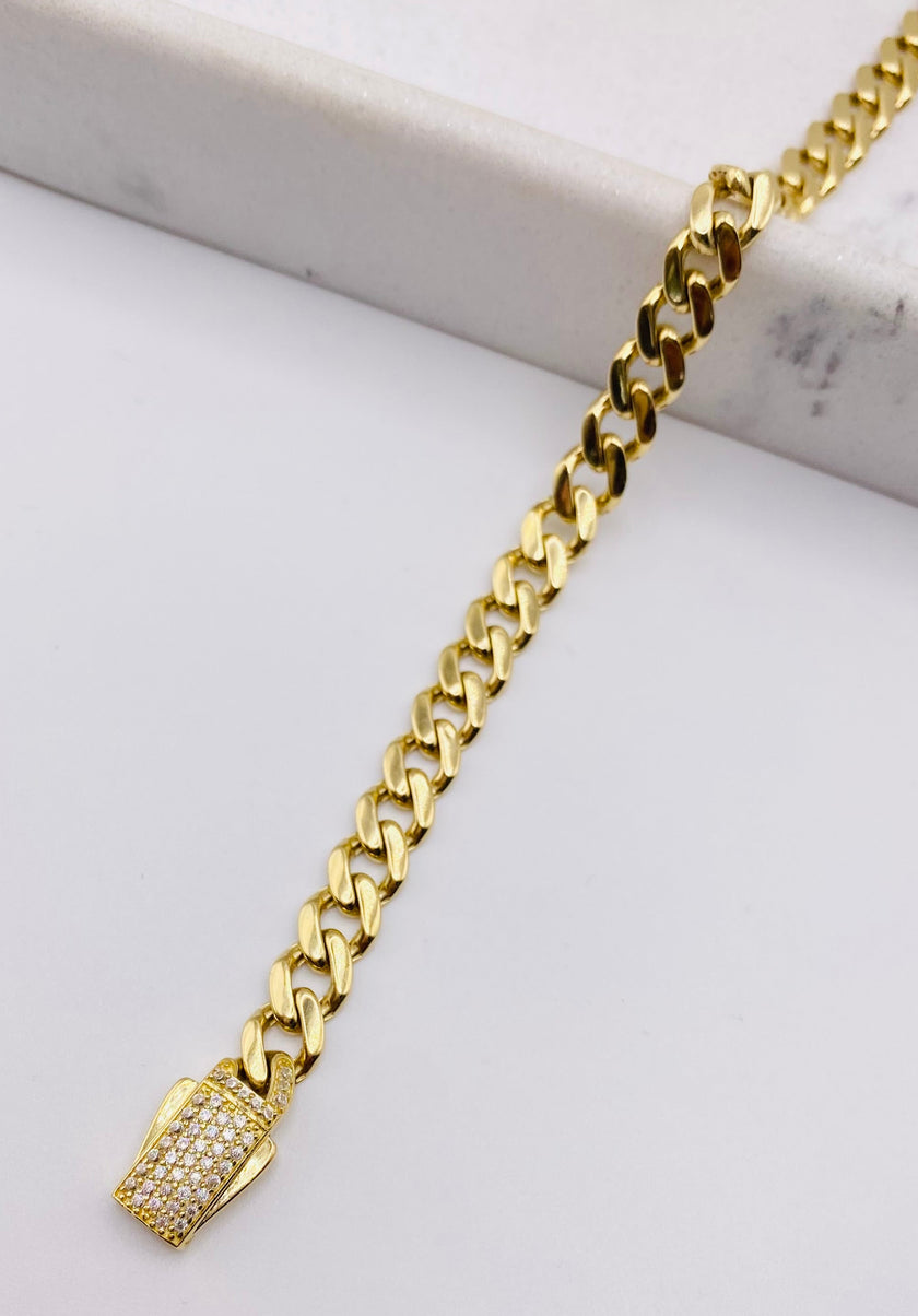 Guillo Mónaco 14k, 19cm x 6.7mm