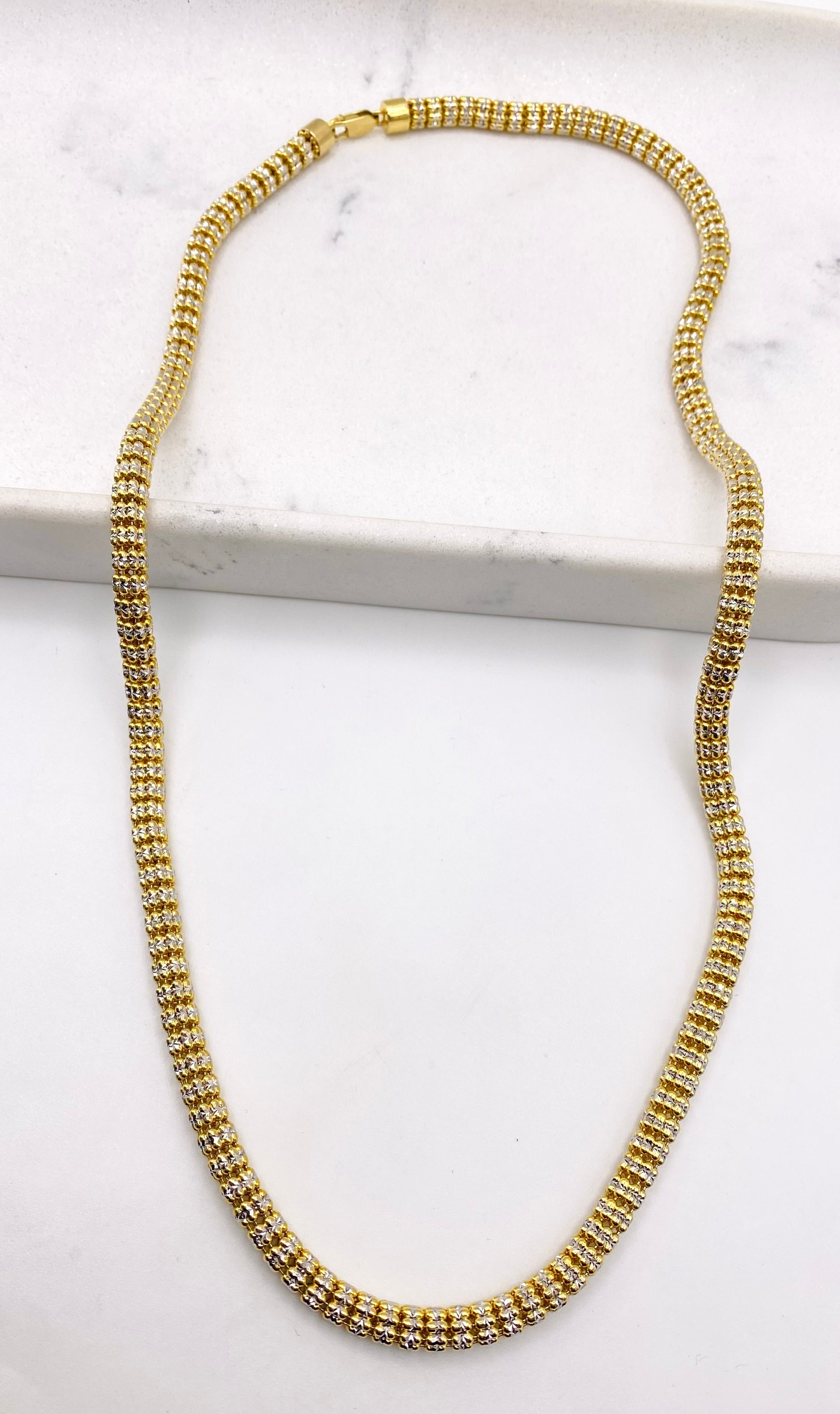 Cadena luna ice 14k, 65cm x 6mm