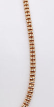 Cadena luna ice rosa 14k, 65cm x 4.1mm